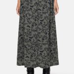 Morgana Button Up Midi Skirt - Green
