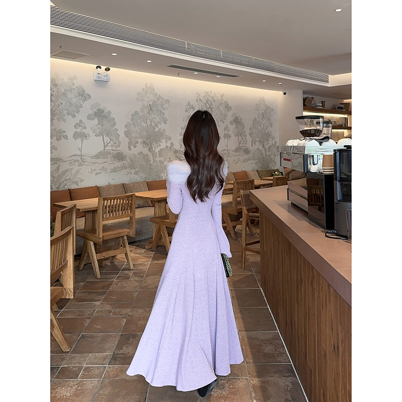 Off-Shoulder Sweet and Spicy Slim Fit Dress - Image 5